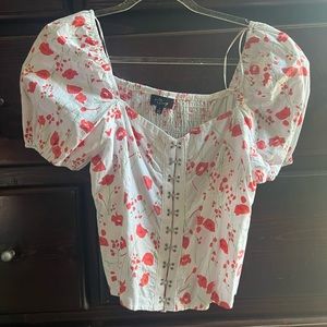 Milk + Honey Floral Sweetheart Top
